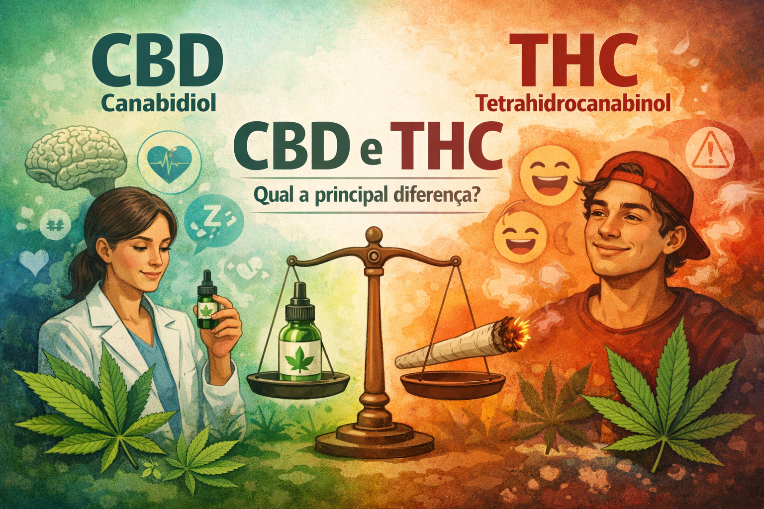 Cannabis Medicinal e a principal diferença entre o CBD (canabidiol) e o THC (tetrahidrocanabinol) 2026